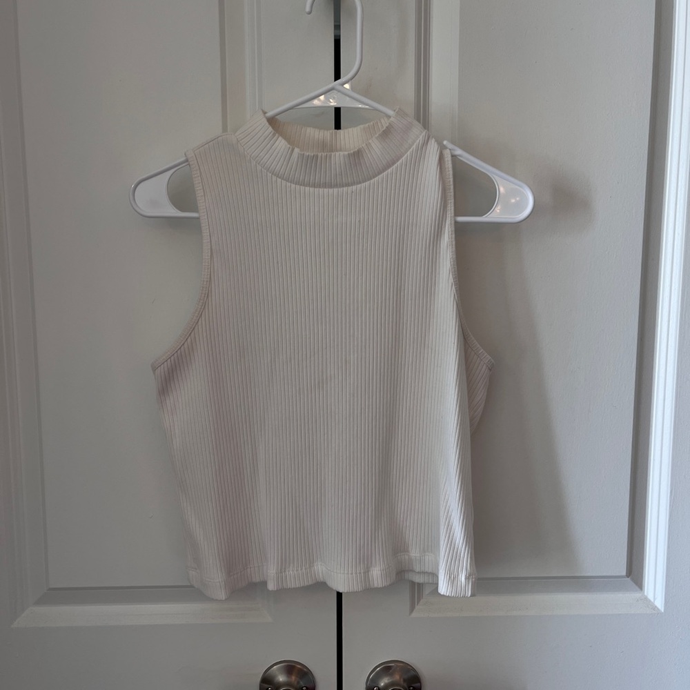 Old Navy White Crop Tank Top